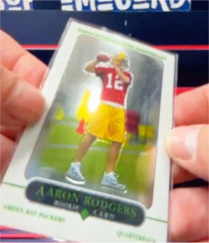 2005 Topps 50th Anniversary #431 Aaron Rodgers Rookie Card — front