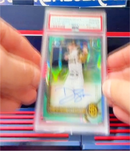 2022 Bowman Draft Chrome Aqua Lava Refractor Dylan Lesko — front
