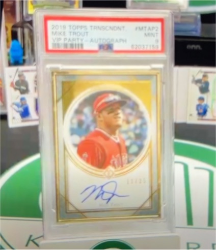 2019 Topps Transcendent #MTAP2 Mike Trout VIP Party Autograph — front