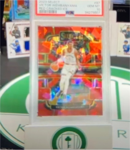2023 Select #87 Victor Wembanyama Red Cracked Ice — front