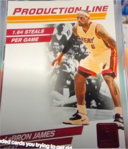 2010-11 Donruss Production Line #85 LeBron James — front