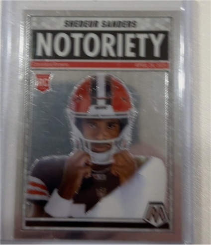 2025 Panini Mosaic Notoriety #13 Shedeur Sanders — front