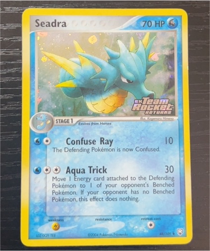 2004 Pokemon EX Holon Phantoms #52 Seadra — front