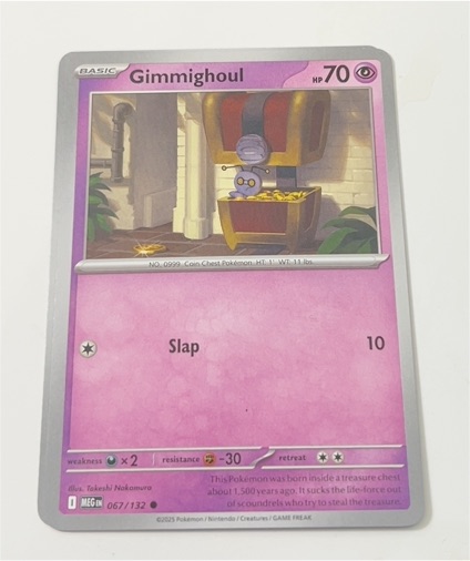 2025 Pokémon Mega Evolution #067 Gimmighoul — front