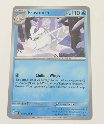 2025 Pokémon Mega Evolution #043 Frosmoth — front