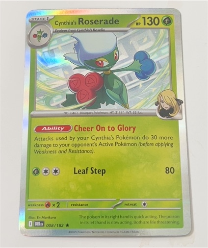 2025 Pokemon Scarlet & Violet Destined Rivals #008 Cynthia's Roserade — front