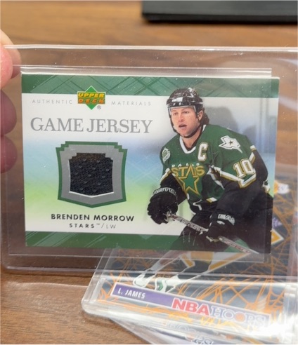2007-08 Upper Deck UD Game Jersey #J-MO Brenden Morrow — front