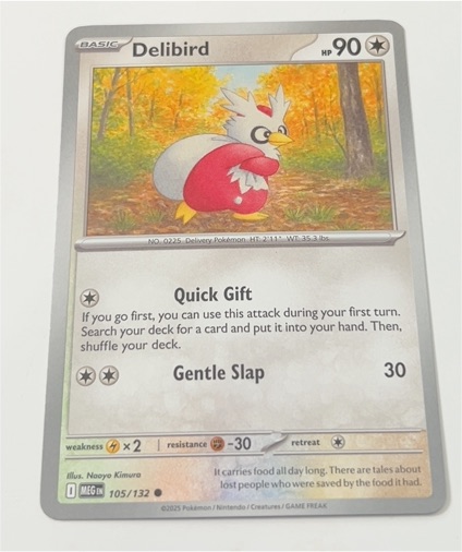 2025 Pokémon Mega Evolution #105 Delibird — front