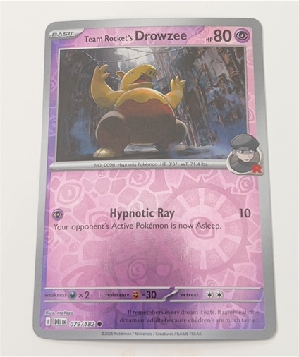 2025 Pokémon SV10: Destined Rivals #079 Team Rocket's Drowzee — front