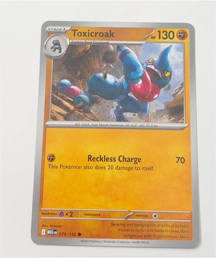 2025 Pokemon Mega Evolution #079 Toxicroak — front