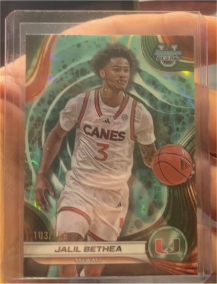 2024-25 Bowman Best University #28 Jalil Bethea — front