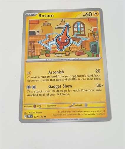 2025 Pokémon Destined Rivals #077 Rotom — front