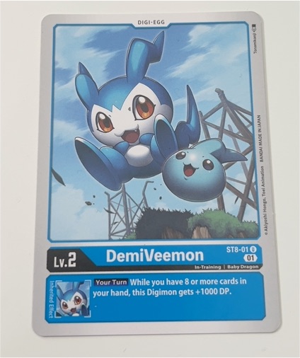 2021 Digimon Card Game ST8-01 DemiVeemon — front