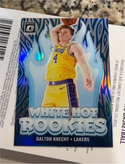 2024-25 Donruss Optic #9 Dalton Knecht White Hot Rookies — front