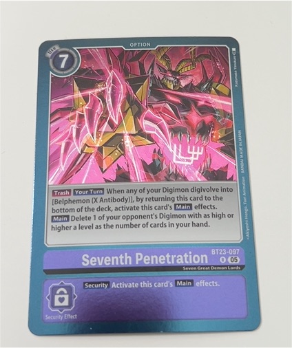 Digimon Hackers' Slumber BT23-097 Seventh Penetration — front