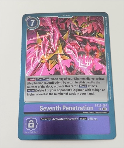 Digimon Card Game BT23-097 Seventh Penetration — front