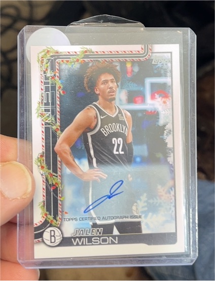 2024 Topps Holiday #H194 Jalen Wilson — front