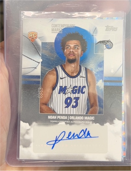 2025-26 Topps Contemporary Marks #CM-NP Noah Penda — front