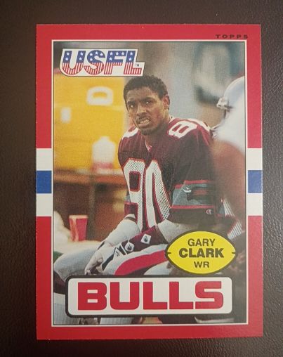 1985 Topps USFL #49 Gary Clark — front