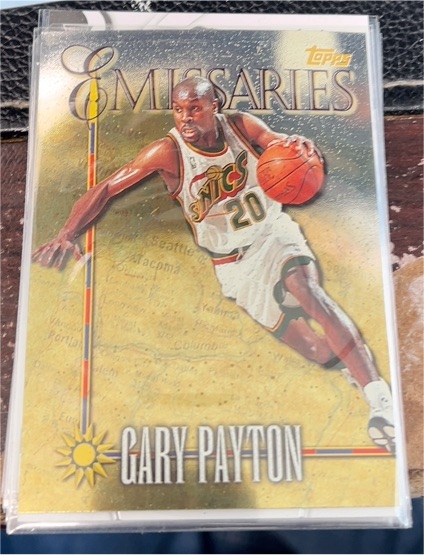 1998 Topps Emissaries #E12 Gary Payton — front