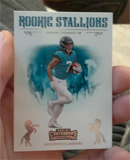 2024 Panini Contenders #23 Jonathan Brooks Jr Rookie Stallions — front