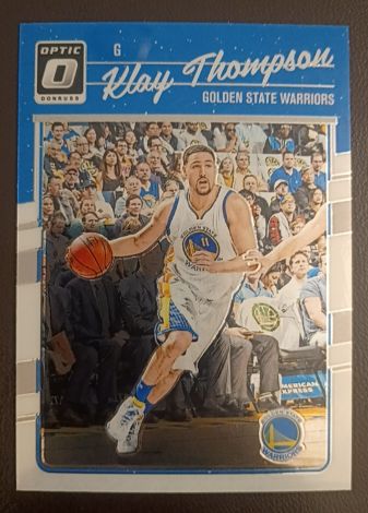 2016-17 Donruss Optic #136 Klay Thompson — front
