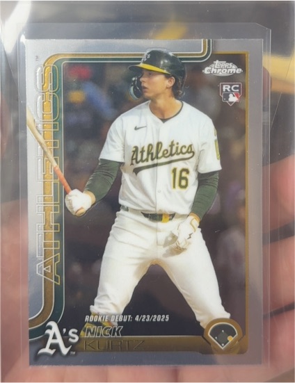 2025 Topps Chrome Update #USC180 Nick Kurtz — front