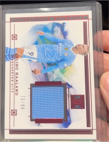 2023-24 Panini Impeccable Illustrious Materials #IL-EH Erling Haaland — front