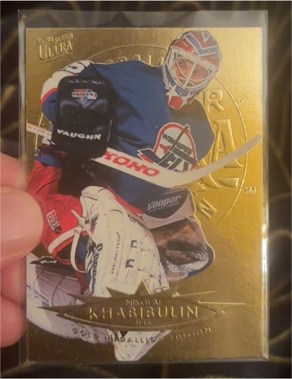 1995-96 Fleer Ultra #180 Nikolai Khabibulin — front