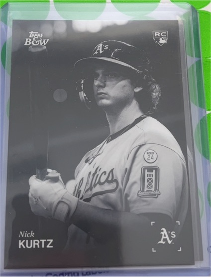 2025 Topps Black & White #4 Nick Kurtz — front