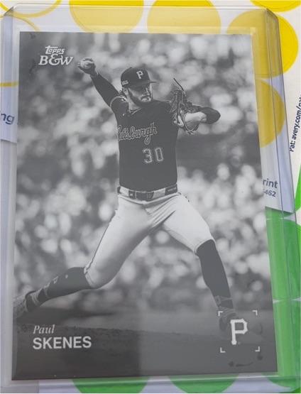 2025 Topps Black & White #008 Paul Skenes — front