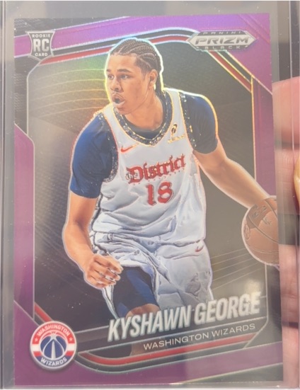 2024-25 Panini Prizm Black #217 Kyshawn George — front