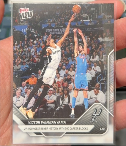 2025-26 Topps Now #127 Victor Wembanyama — front