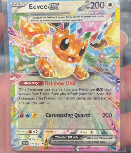 2025 Pokémon #075 Eevee ex — front
