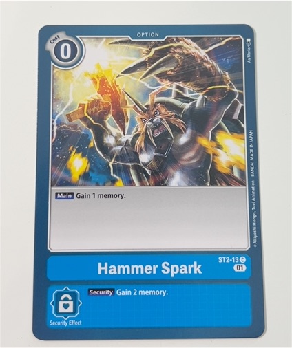 Digimon Card Game ST2-13 Hammer Spark — front
