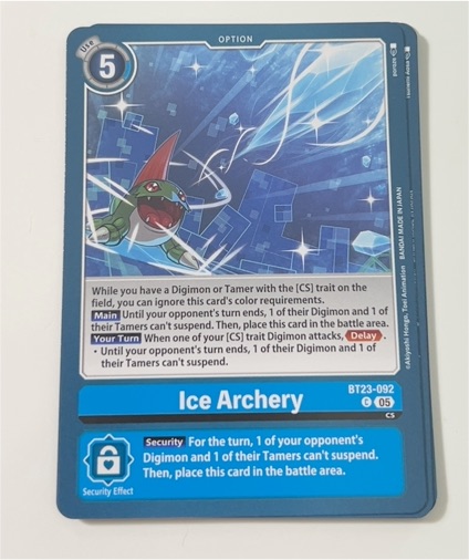 Digimon Card Game BT23-092 Ice Archery — front