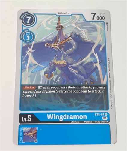 2021 Digimon Card Game #ST8-07 Wingdramon — front