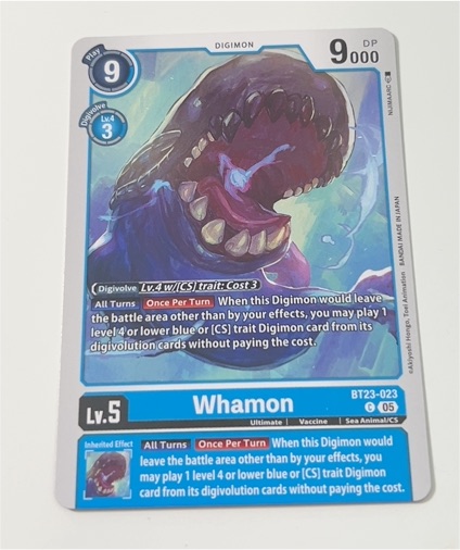 Digimon Card Game BT23-023 Whamon — front