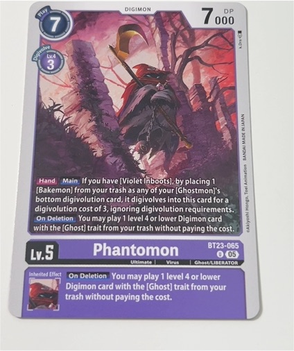 2023 Digimon Card Game BT23-065 Phantomon — front