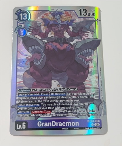 Digimon Card Game BT23-068 GranDracmon — front