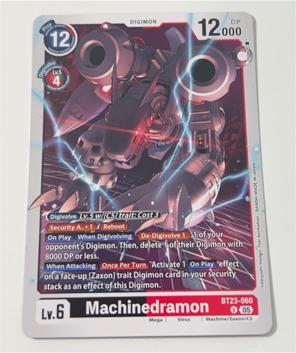 Digimon Card Game BT23-060 Machinedramon — front