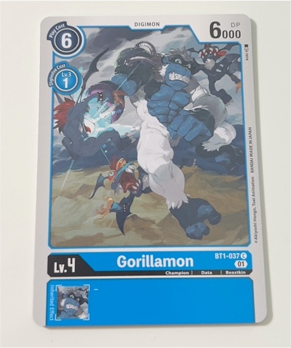 Digimon Card Game 2021 BT1-037 Gorillamon — front
