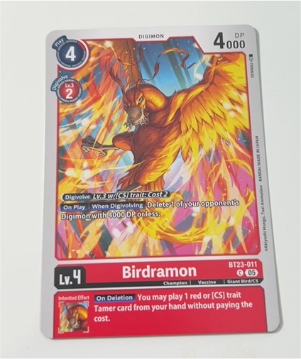 Digimon Card Game 2023 BT23-011 Birdramon — front