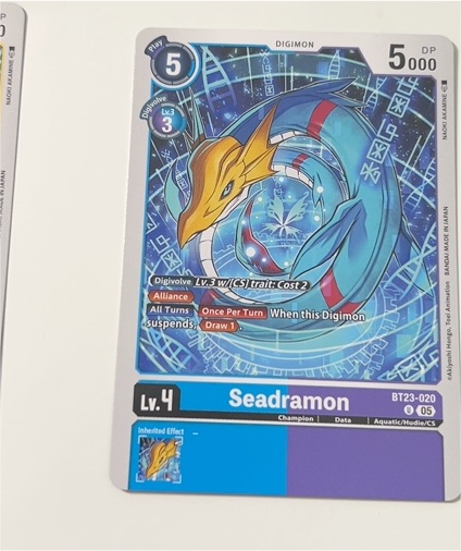 Digimon Card Game 2020 BT23-020 Seadramon — front