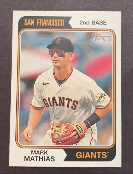 2023 Topps Heritage High Number #528 Mark Mathias — front