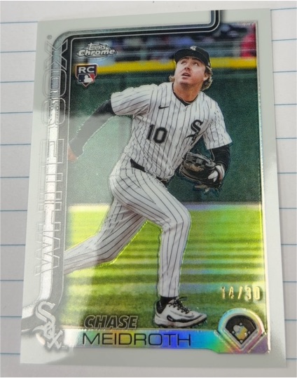 2025 Topps Chrome Update #USC75 Chase Meidroth — front