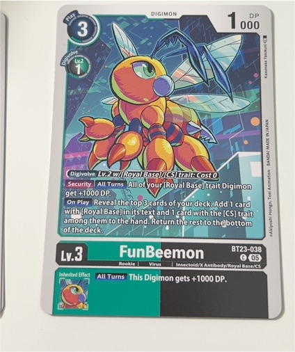 Digimon Card Game 2020 BT23-038 FunBeemon — front
