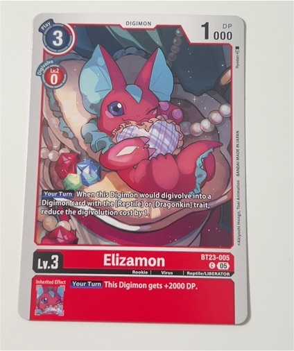 Digimon TCG BT23-005 Elizamon — front
