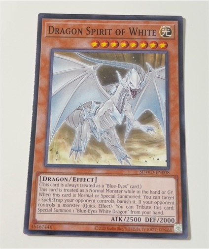 2020 Yu-Gi-Oh! SDWD-EN008 Dragon Spirit of White — front