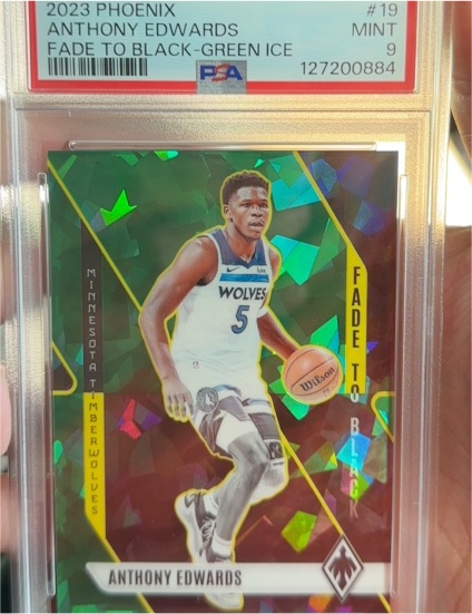 2023-24 Panini Phoenix #19 Anthony Edwards Fade To Black — front